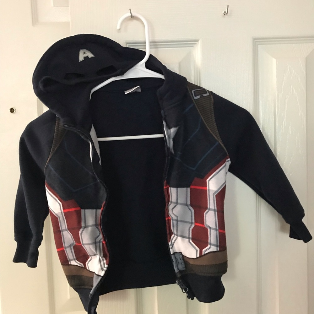 Different sweaters and shorts cartoon character marvel